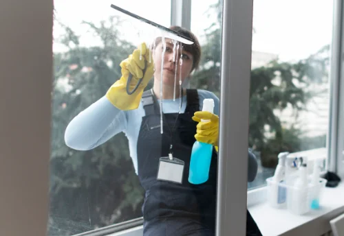 Nettoyage de vitres intérieures et extérieures à Brécé